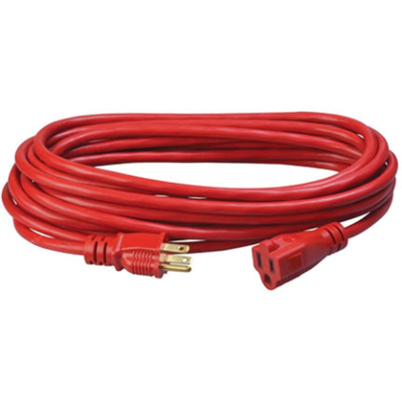 OUTDOOR CORD 25 FT 14/3 SJTW RED