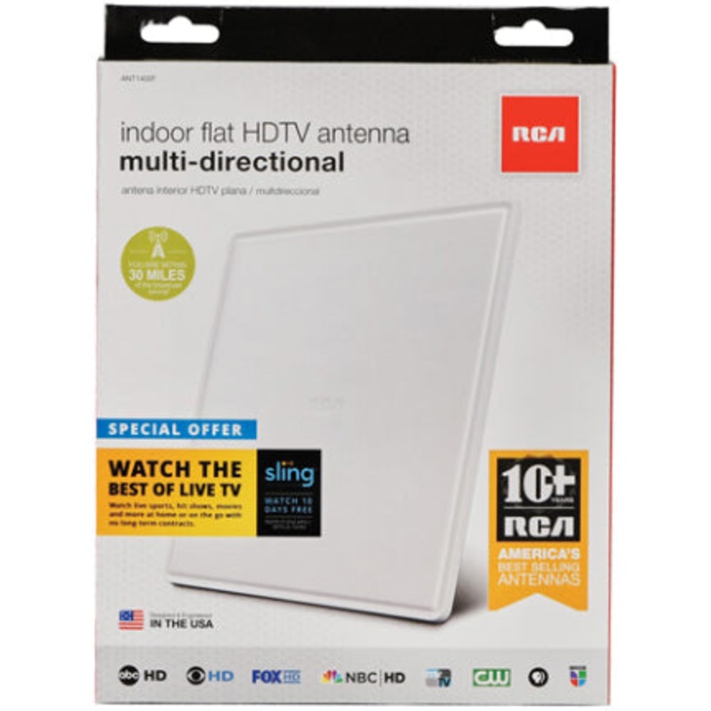 WHITE FLAT H  ANTENNA