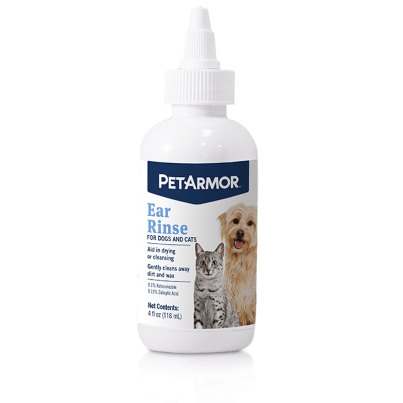 PetArmor Medicated Ear Rinse for Dogs and Cats
