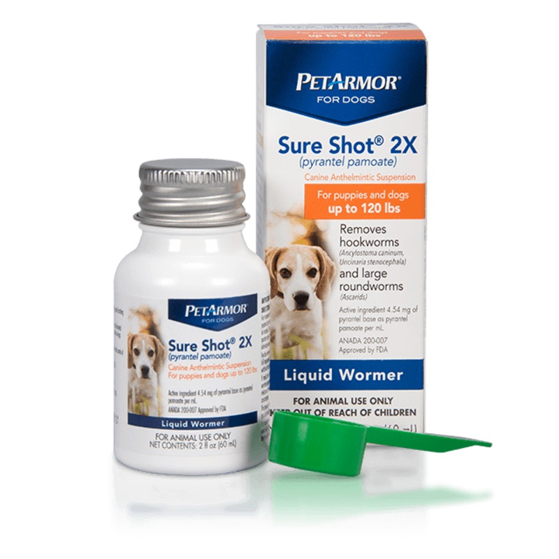 PetArmor Sure Shot 2X (pyrantel pamoate) for Dogs