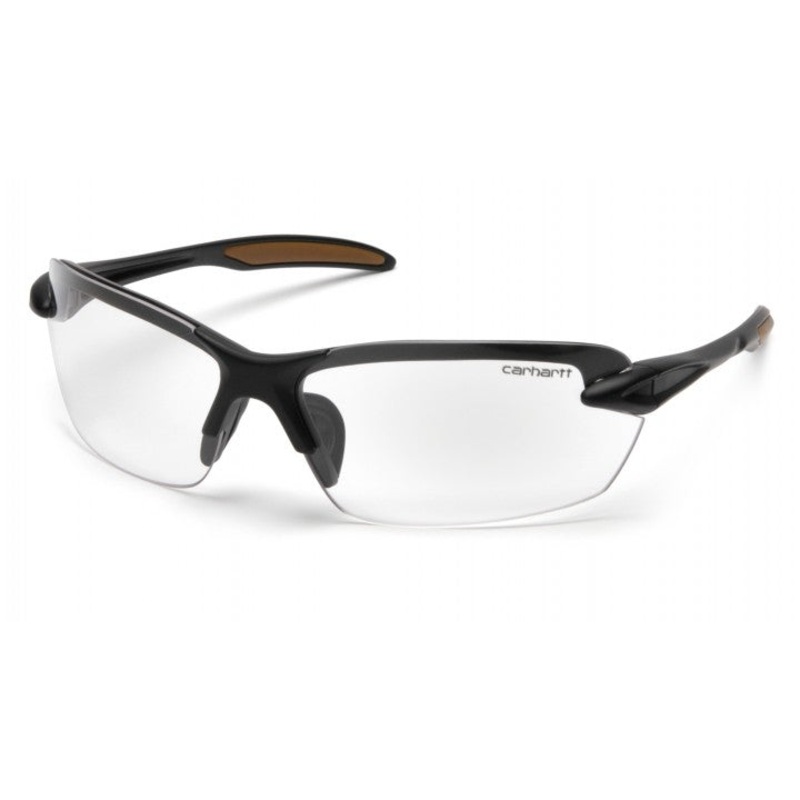 Pyramex Carhartt Spokane Clear Lens with Black Frame