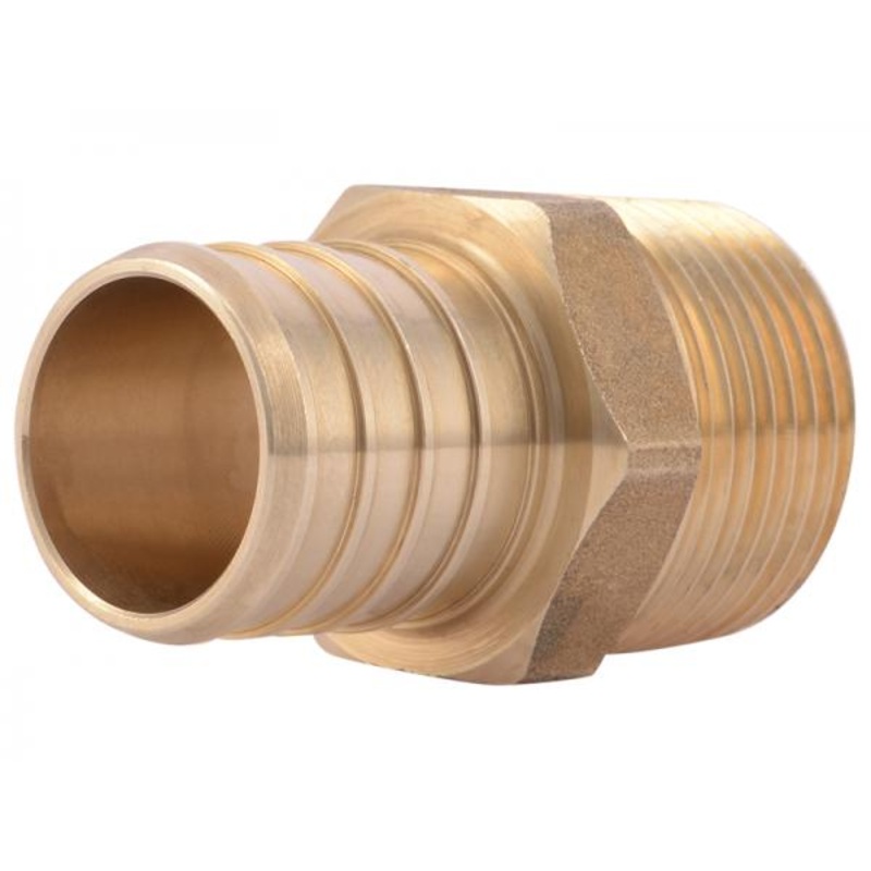 Sharkbite Brass Crimp Male Connector 1 in. x 3/4 in. MNPT