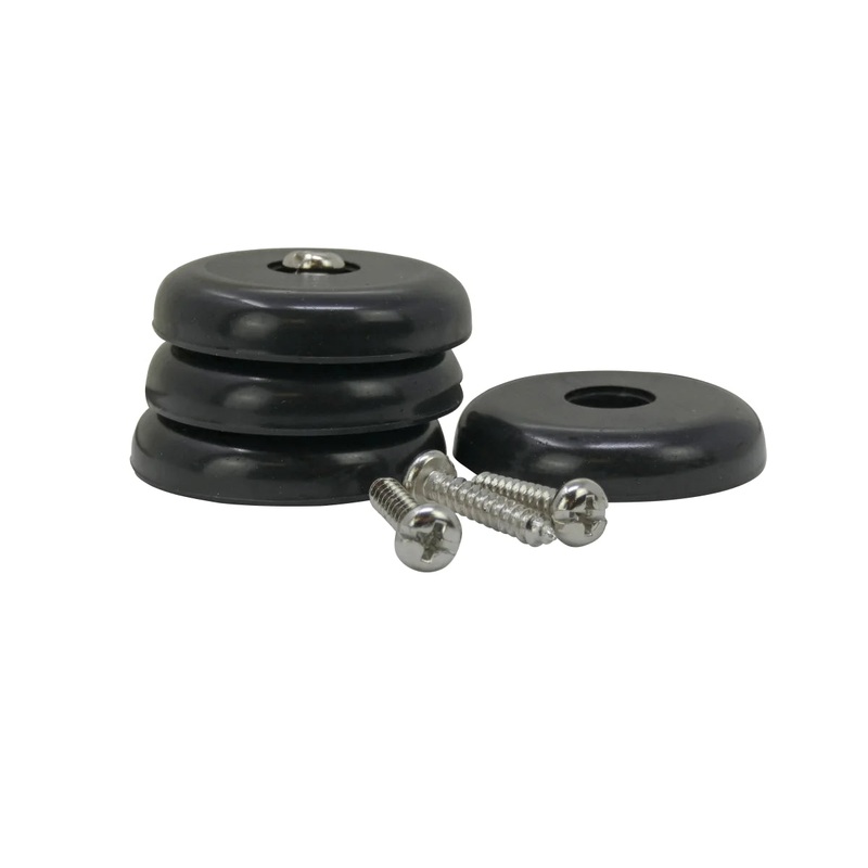 Shepherd Hardware 1-1/2-Inch Surface Grip Screw On Non Slip Furniture Pads, 4-Pack