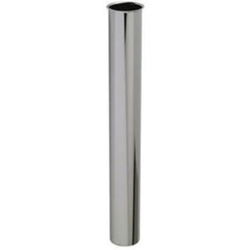 1-1/2-Inch O.D. Tube x 12-Inch Chrome Flanged Kitchen Drain Tailpiece
