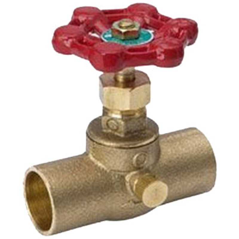 1/2  NL BRASS STOP AND WASTE