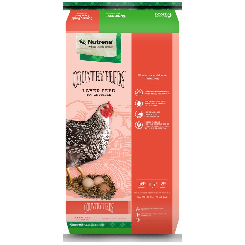 Nutrena Country Feeds Layer 16% Crumble