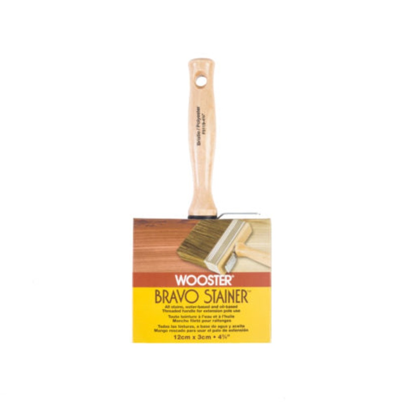 Wooster Brush Bravo Stainer Bristle/Poly Brush  4