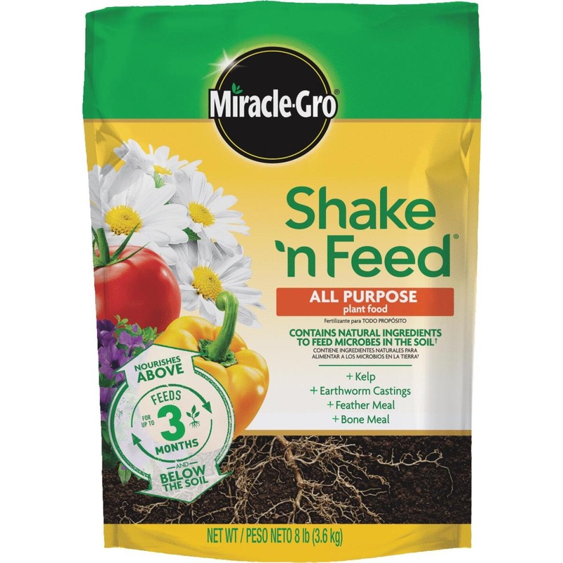 Miracle-Gro Shake N’ Feed 8 Lb. 12-4-8 All-Purpose Dry Plant Food