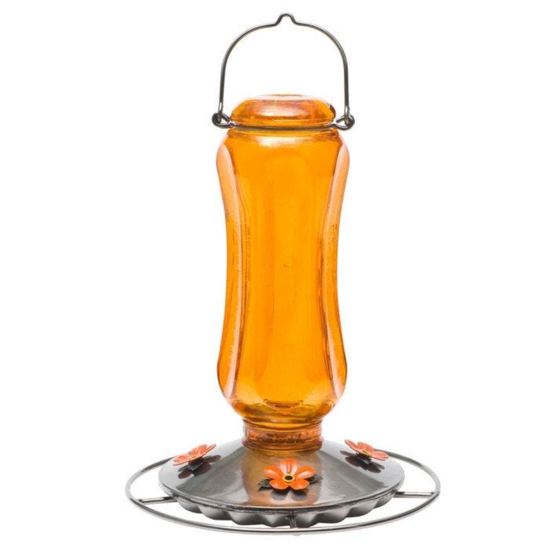 Perky-Pet Carnival Vintage Glass Oriole Feeder
