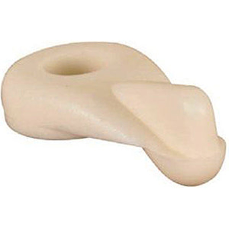 WHT FLUSH PANEL CLIP NYLON 8/PK