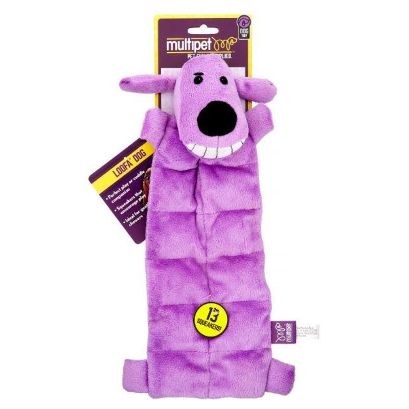 Multipet Loofa Squeaker Mat Dog Toy