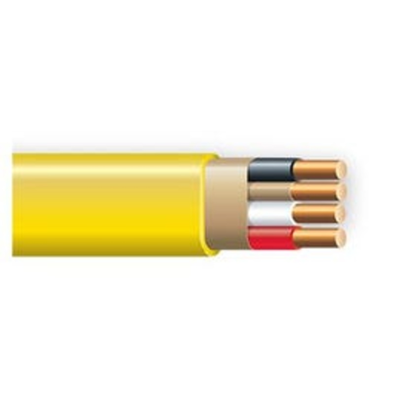 Non-Metallic Romex Sheathed Electrical Cable With Ground, 12/3, 100-Ft.