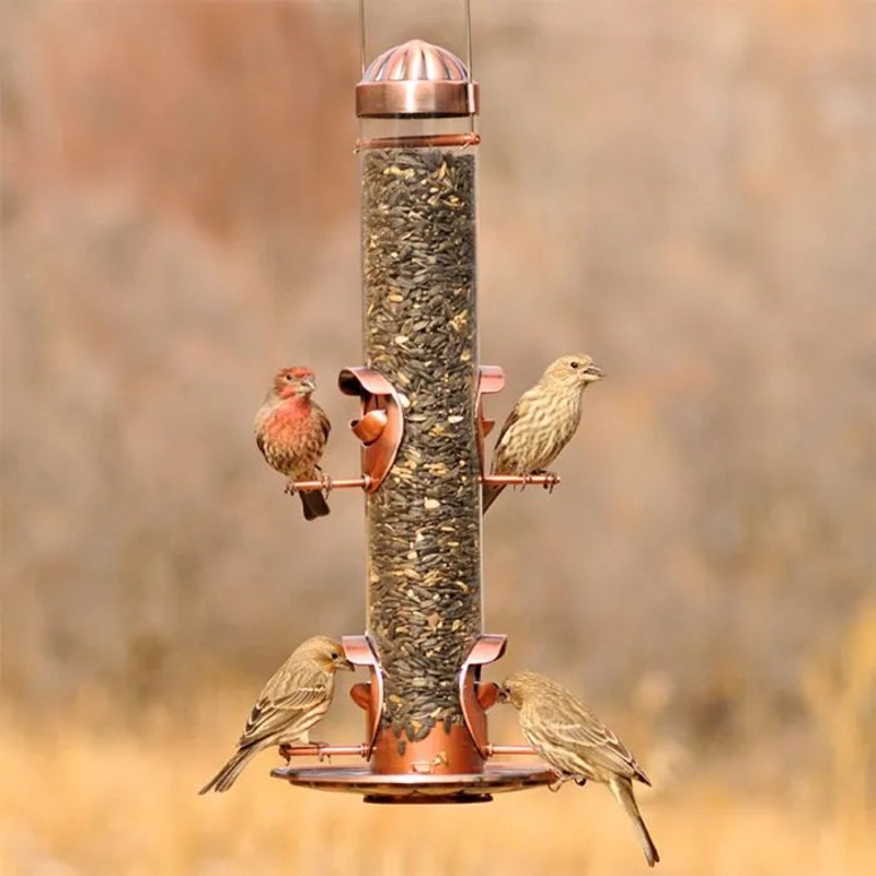 Woodstream Perky-Pet Copper Finish 2-In-1 Wild Bird Feeder