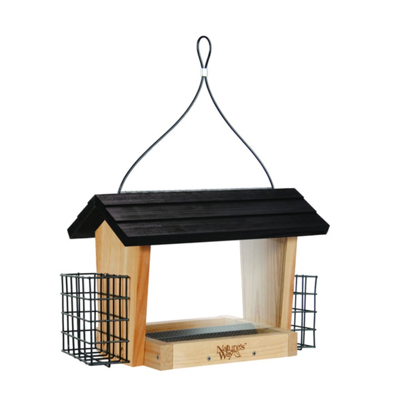 Nature’s Way 6 QT Hopper Feeder w/2 Suet Cages (Model# CWF19)