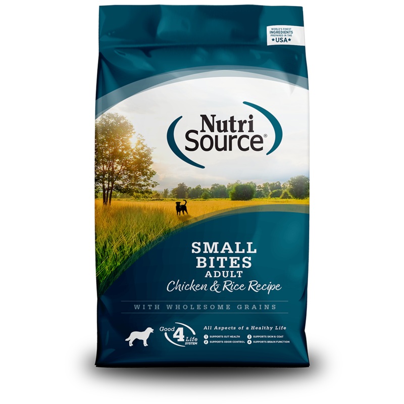 NutriSource Adult Small Bites Chicken & Rice Recipe Dry Dog Food