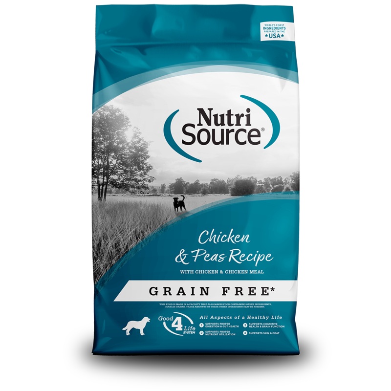 NutriSource Chicken & Peas Recipe Healthy Grain Free Dry Dog Food