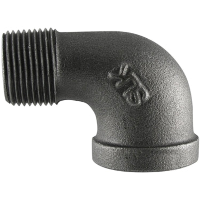 SE90-14 ELBOW 1/4 BLACK 90DEG STREET