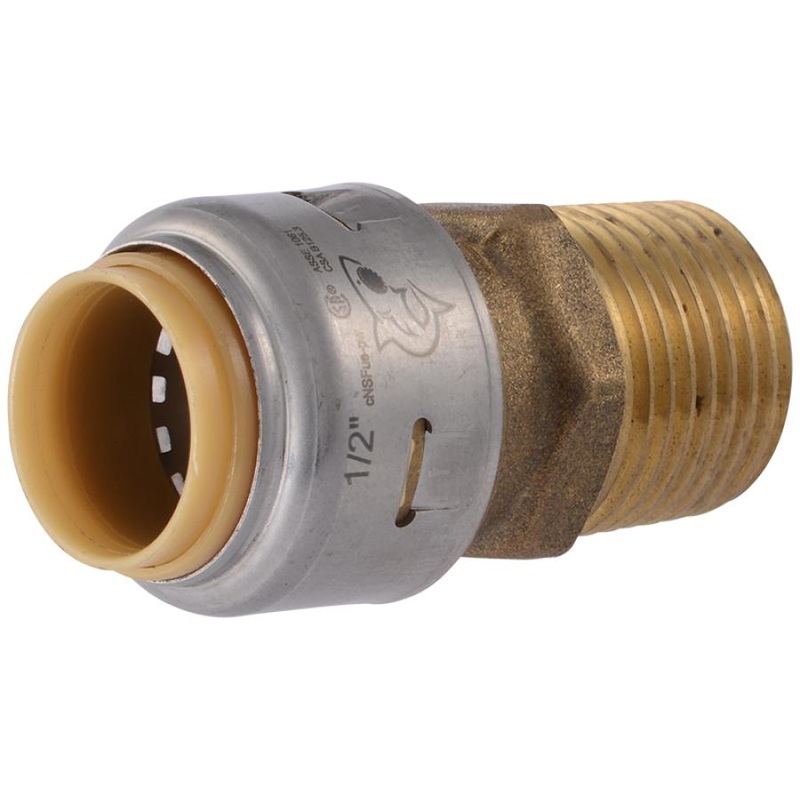 Sharkbite & Cash ACME Max Brass Push Male Adapter