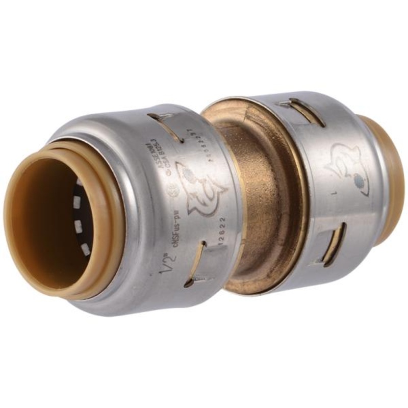 SharkBite Max Brass Push Coupling 1/2 in. x 1/2 in.