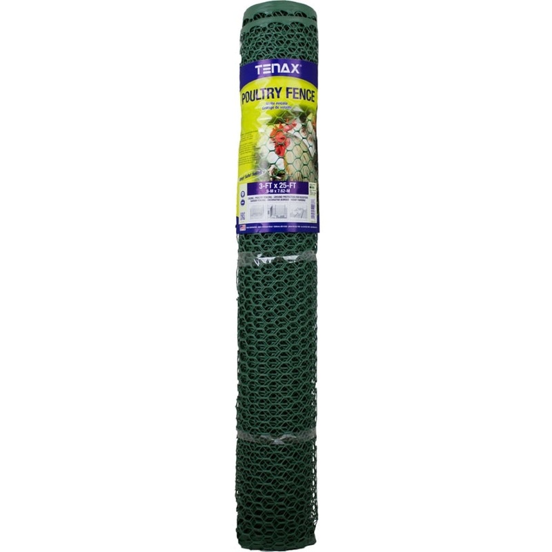 PLASTIC HEX NET POULTRY FENCE|3X25 FOOT|2X25 FT
