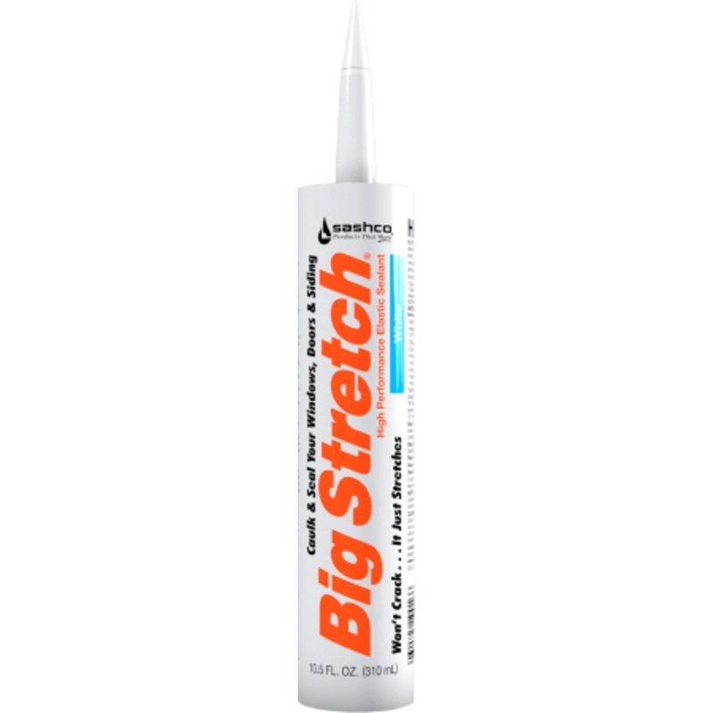 Sashco Big Stretch Acrylic Latex High Performance Caulking Sealant, 10.5 Ounce, Woodtone