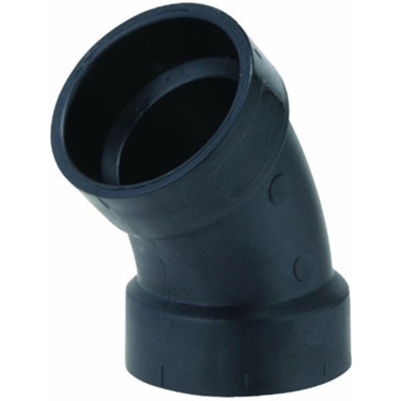 1-1/2 ABS DWV 45, SANITARY ELBOW (HXH)