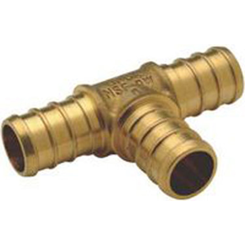 BRASS T 3/4 IN X 1/2 IN X 1/2 IN