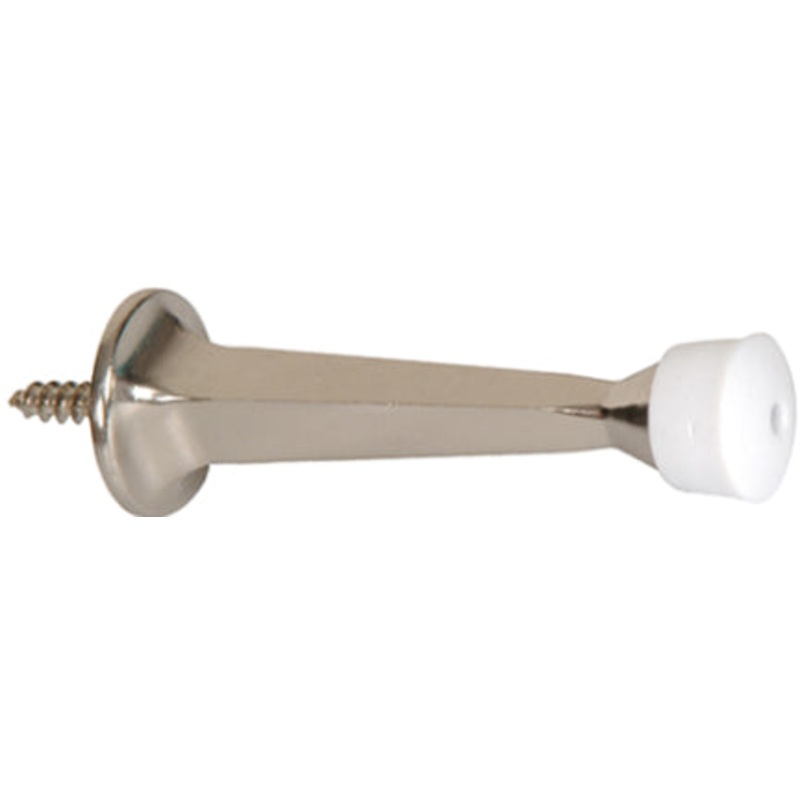 3  SATIN NICKEL RGD DOORSTOP