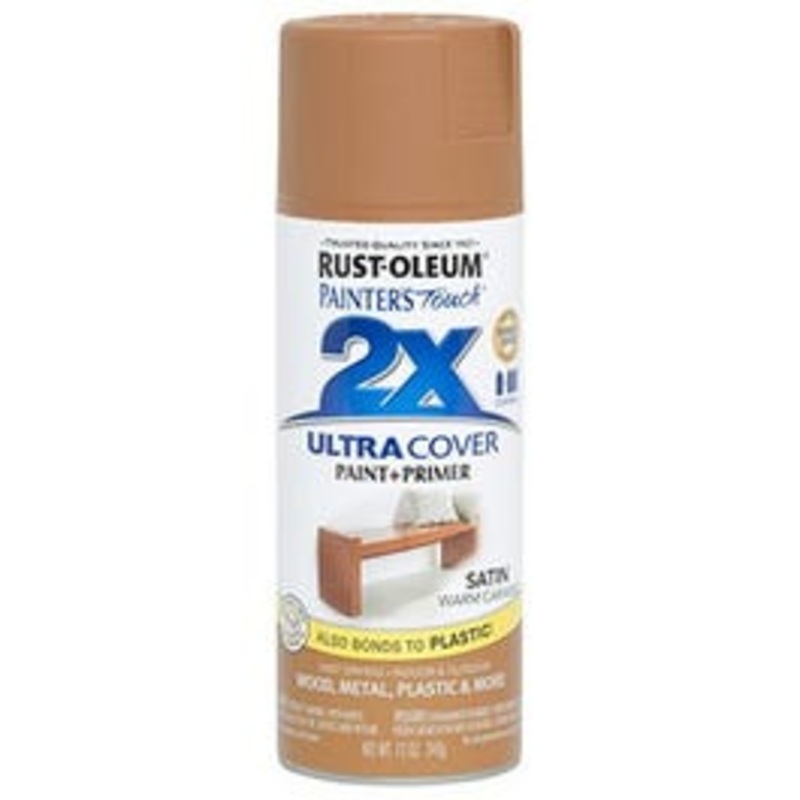 Painter’s Touch 2X Spray Paint, Satin Warm Carmel, 12-oz.