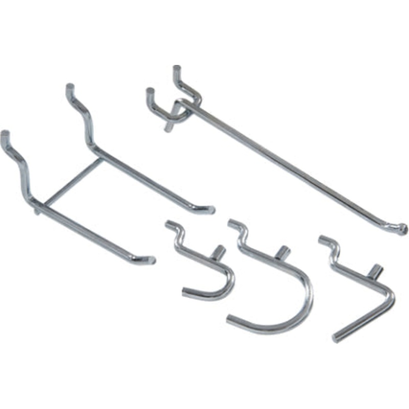 1-1/2 3 5/8 6 ZINC PLATED PEG HOOK KIT