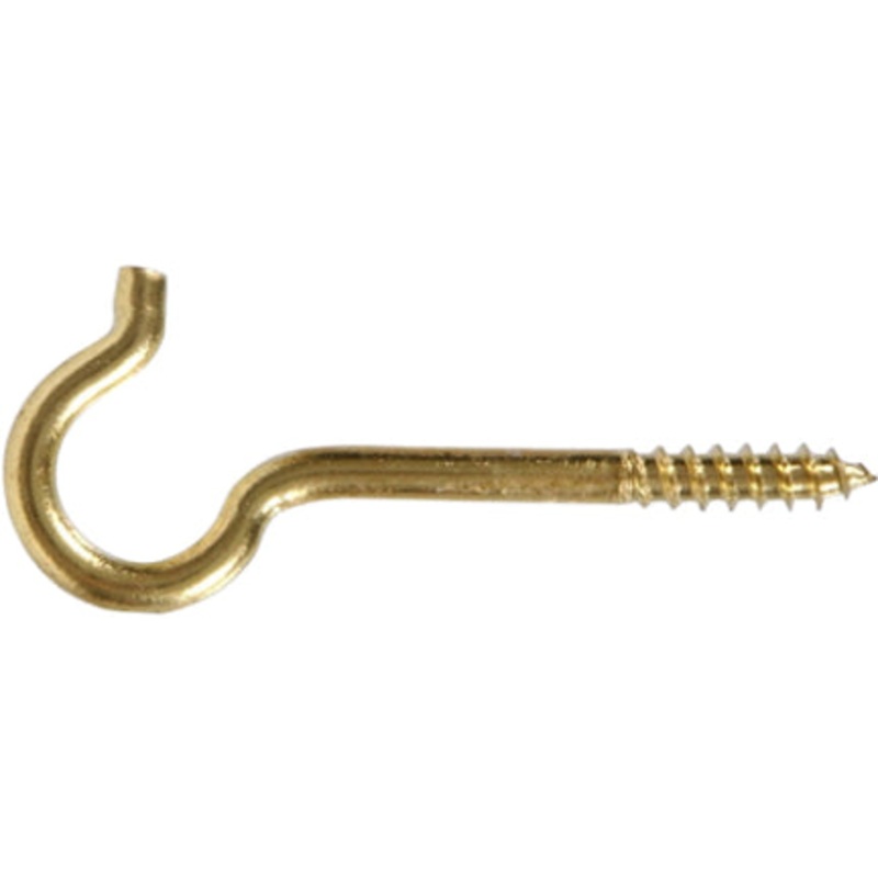 .162X2.563 SOLID BRASS CEILING HOOK