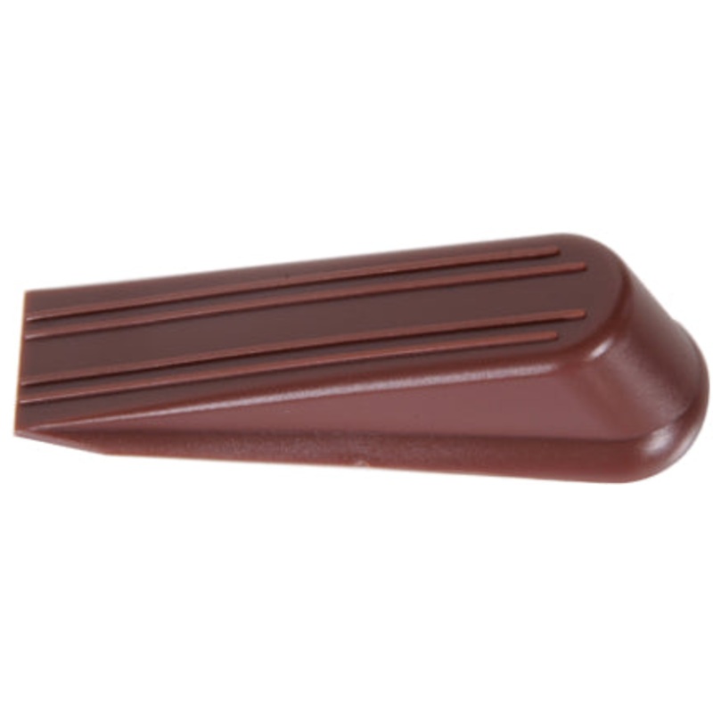 5  BROWN WEDGE DOOR STOP