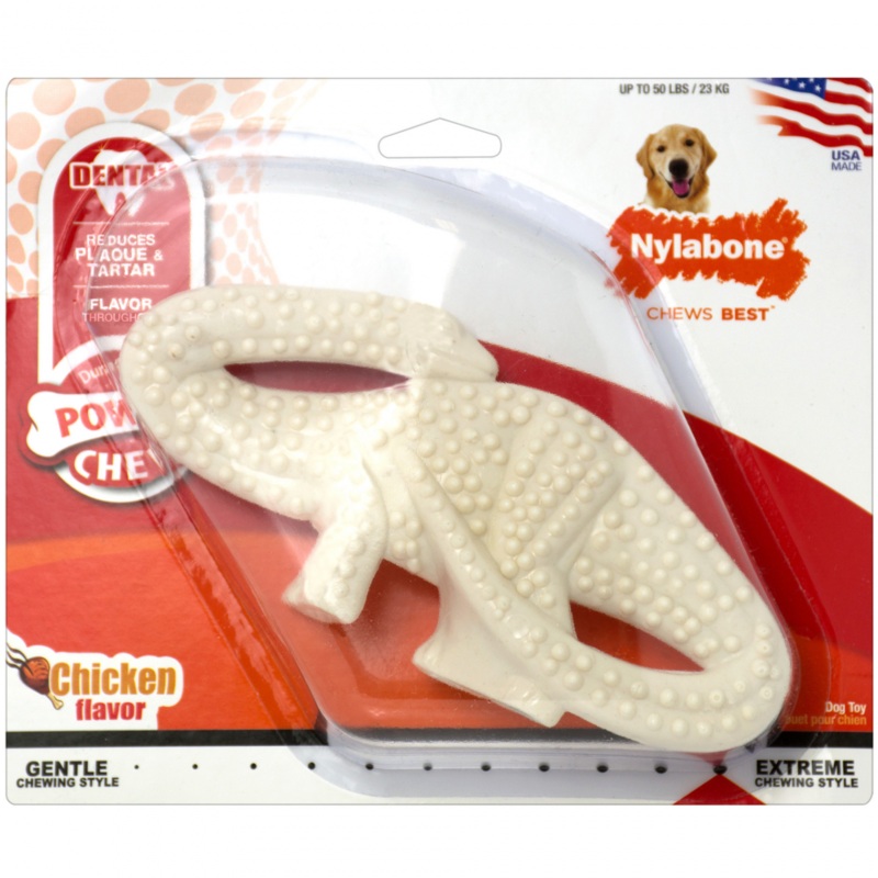 Nylabone DuraChew Dental Chew Dino Dog Toy (1 Dino Dental Chew)