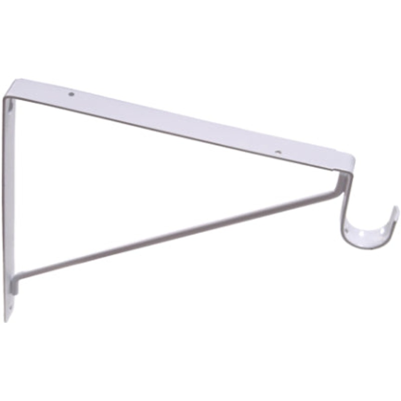 WHITE SHELF/ROD BRCKT