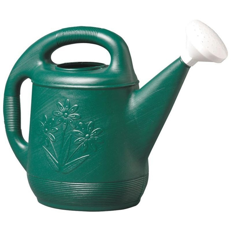 PLASTIC WATERING CAN|2 GAL CAPACITY|GREEN