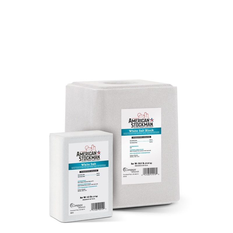 American Stockman White Salt|4 lb|50 lb