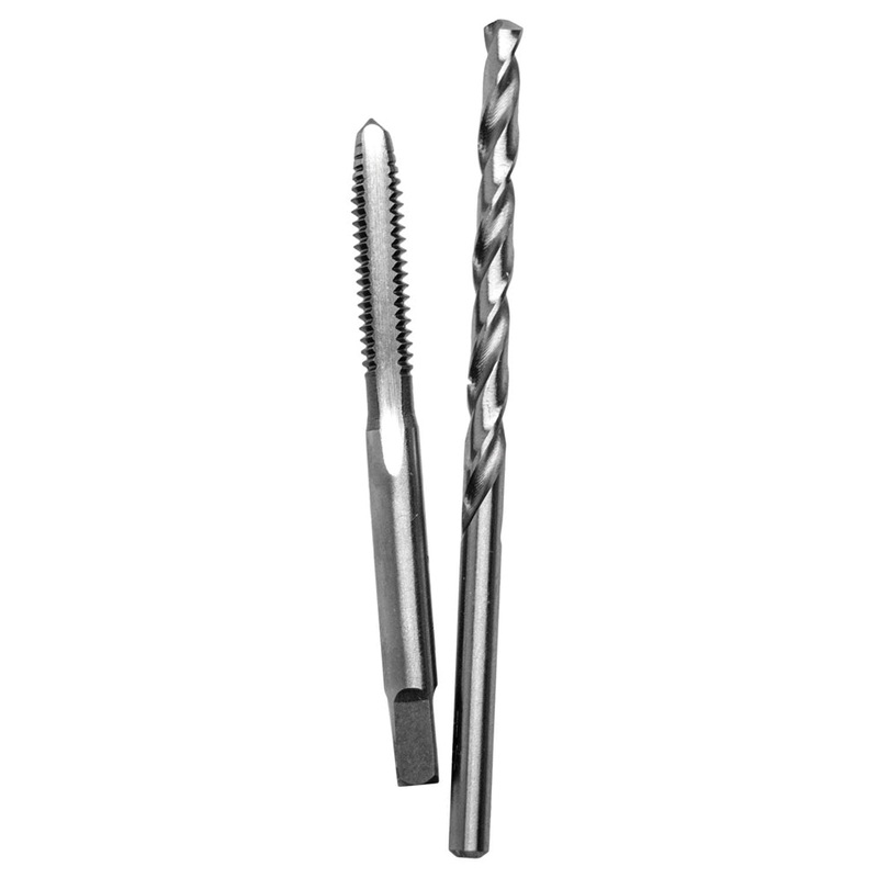 Century Drill And Tool Carbon Steel Plug Tap 6-32 And #36 Wire Gauge Drill Bit Combo Pack