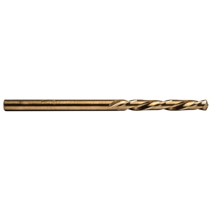 Century Drill And Tool Left Hand Stub Drill Bit Cobalt Steel 7/64 X 2-3/16 Flute Length 1