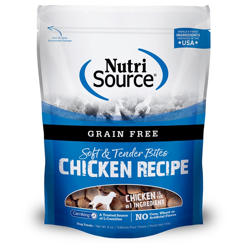 NutriSource Grain-Free Chicken Bites Dry Dog Treat (6 oz)