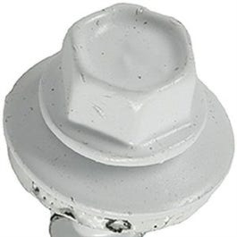 Power Pro Roofing Screws, Self-Drilling, Metal to Wood, White, 10 x 1.5-In., 250-Pc.