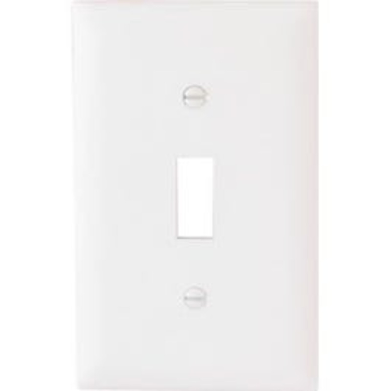 10-Pack White 1-Toggle Nylon Wall Plates