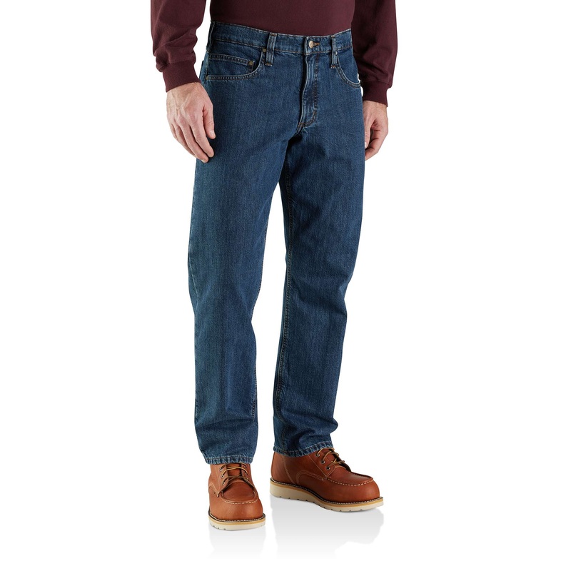 Carhartt Relaxed Fit Flannel-Lined 5-Pocket Jeann Canal