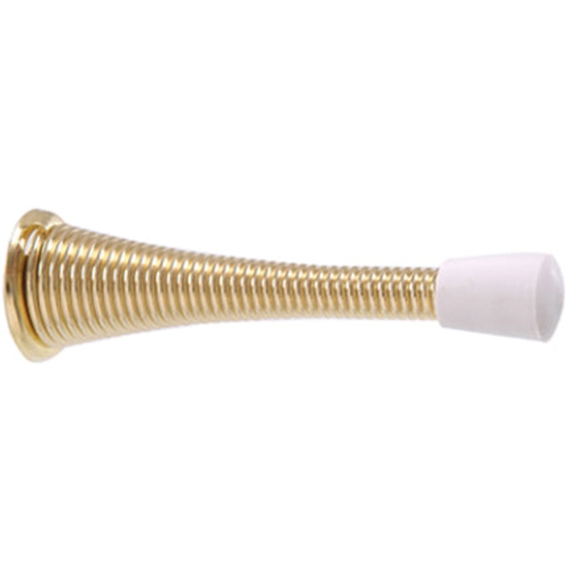 BRASS PLATED SPRG DOOR STOP