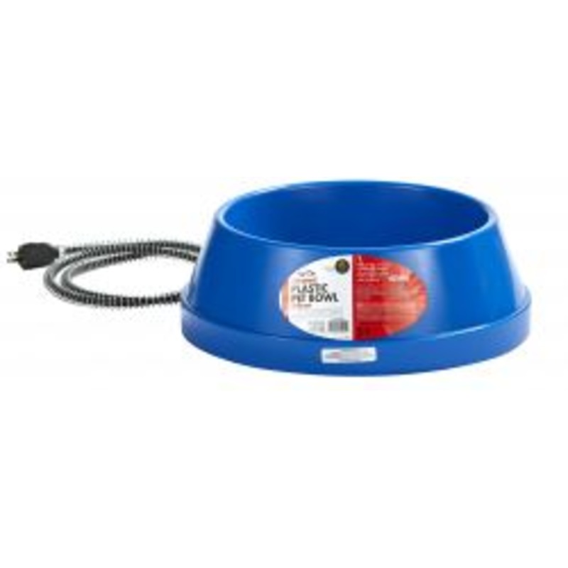 API Plastic Heated Pet Bowl