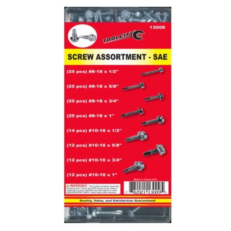 Tool City Self Drilling Screw Assortment