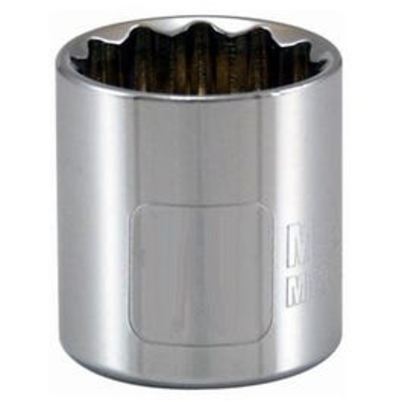 Metric Socket, 12-Point, 3/8-In. Drive, 12mm