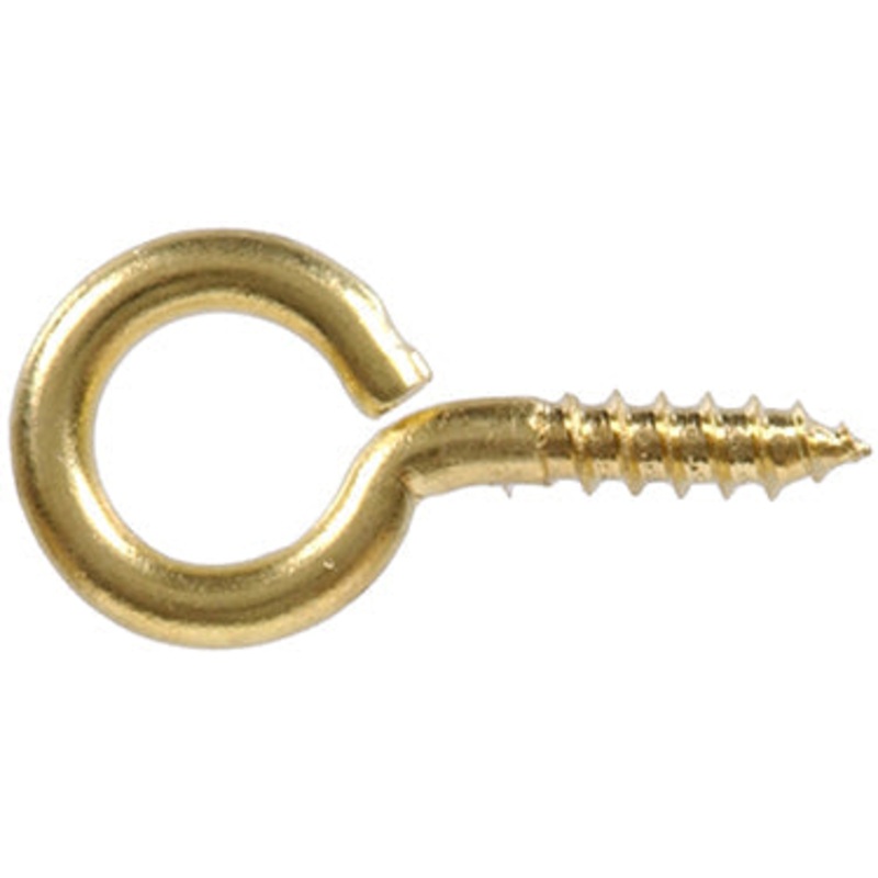 .063X1/2 SOLID BRASS SCREW EYE