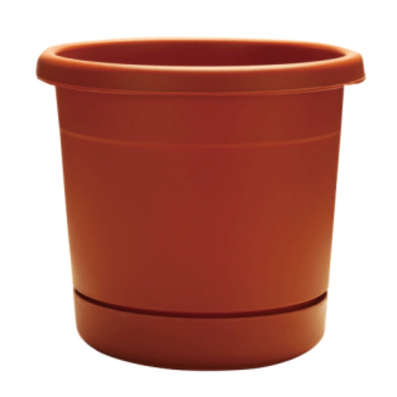 Southern Patio Dynamic Design 16 Rolled Rim Planter, Terracotta