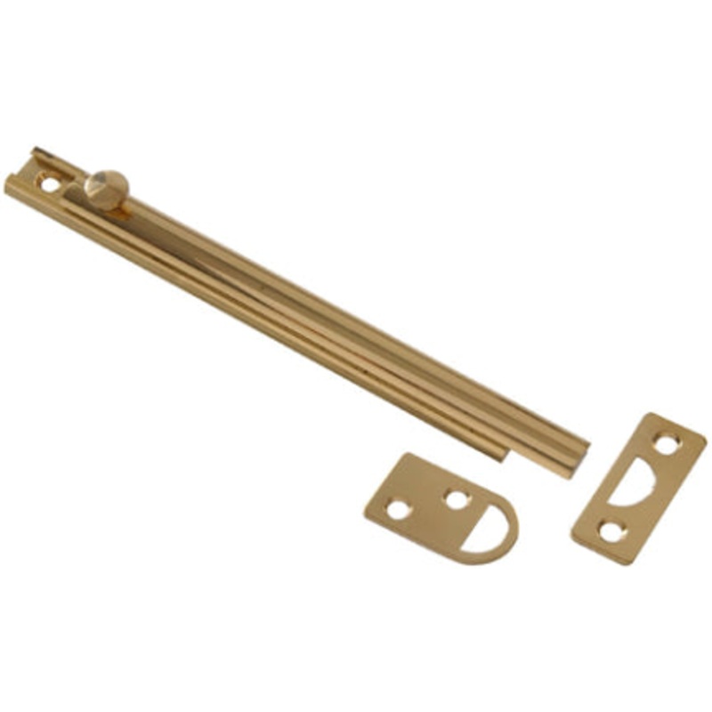 4  SOLID BRASS SURFACE BOLT