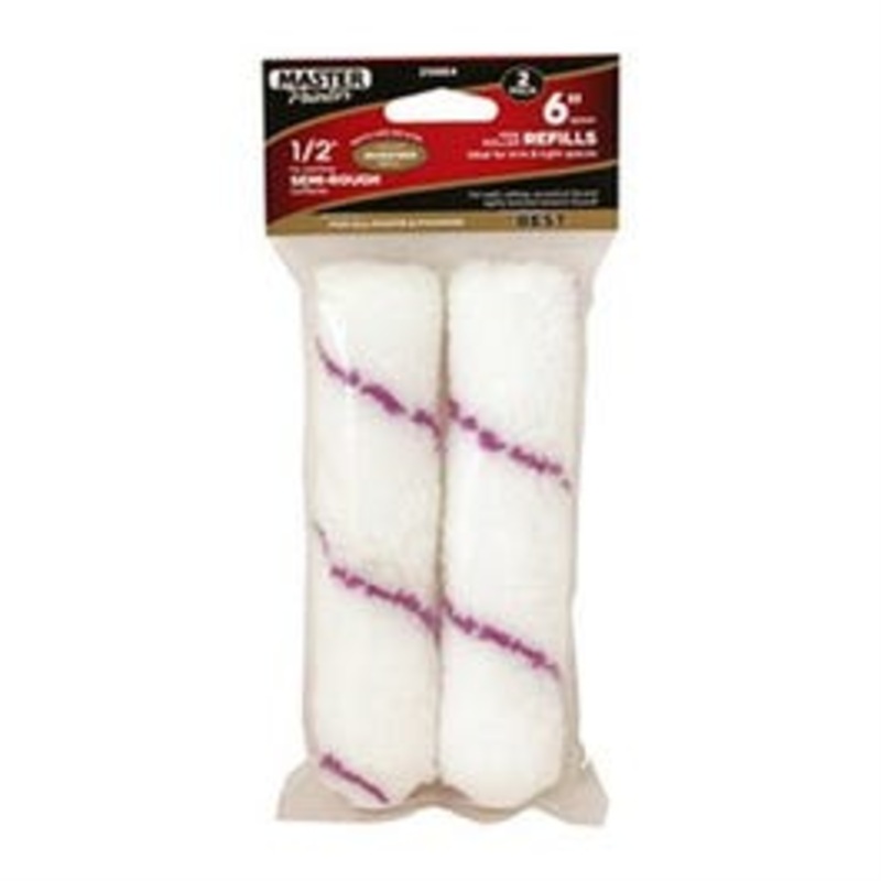 Paint Roller Cover Refill, Microfiber, 6.5 x 1/2-In., 2-Pk.